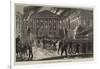 Burning of the House of Representatives at Brussels-null-Framed Giclee Print