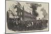 Burning of the Houses of Assembly, at Montreal-null-Mounted Giclee Print