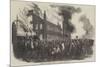 Burning of the Houses of Assembly, at Montreal-null-Mounted Giclee Print