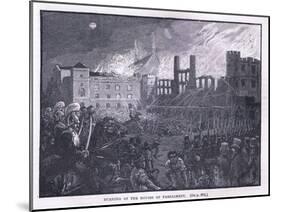 Burning of the Houses of Parliament 1834-Paul Hardy-Mounted Giclee Print