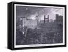 Burning of the Houses of Parliament 1834-Paul Hardy-Framed Stretched Canvas