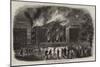 Burning of the Jersey Theatre-null-Mounted Giclee Print