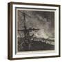 Burning of the Landing-Stage at Liverpool-Charles Robinson-Framed Giclee Print