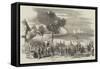 Burning of the Lesser Camp, at Kochendorf-null-Framed Stretched Canvas
