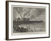 Burning of the Lowestoft Promenade Pier-null-Framed Giclee Print