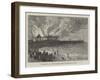 Burning of the Lowestoft Promenade Pier-null-Framed Giclee Print