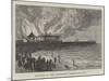 Burning of the Lowestoft Promenade Pier-null-Mounted Giclee Print
