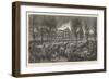 Burning of the Lunatic Asylum at Montreal, Canada-null-Framed Giclee Print