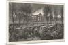 Burning of the Lunatic Asylum at Montreal, Canada-null-Mounted Giclee Print