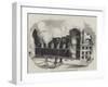 Burning of the Manchester Theatre Royal-null-Framed Giclee Print