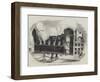 Burning of the Manchester Theatre Royal-null-Framed Giclee Print