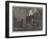 Burning of the Market-House at Kingston, Canada West-null-Framed Giclee Print