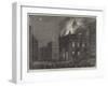 Burning of the Market-House at Kingston, Canada West-null-Framed Giclee Print