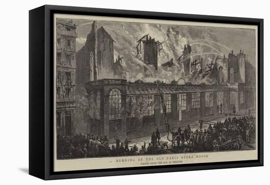 Burning of the Old Paris Opera House-William Henry James Boot-Framed Stretched Canvas