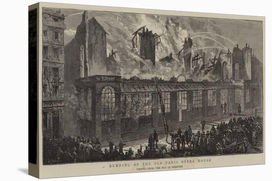 Burning of the Old Paris Opera House-William Henry James Boot-Stretched Canvas