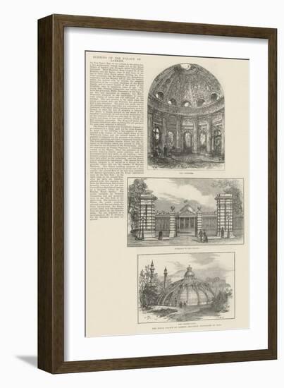 Burning of the Palace of Laeken-Frank Watkins-Framed Giclee Print