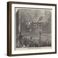 Burning of the Park Theatre, at New York-null-Framed Giclee Print