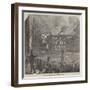 Burning of the Park Theatre, at New York-null-Framed Giclee Print