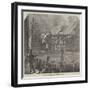 Burning of the Park Theatre, at New York-null-Framed Giclee Print