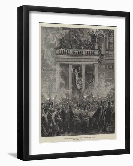 Burning of the Ring Theatre, Vienna, How Some Were Saved-null-Framed Giclee Print