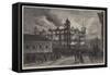 Burning of the Sailors Home at Liverpool-Richard Principal Leitch-Framed Stretched Canvas