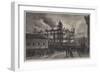 Burning of the Sailors Home at Liverpool-Richard Principal Leitch-Framed Giclee Print