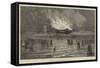 Burning of the Scarborough Spa Saloon-null-Framed Stretched Canvas