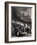 Burning of the Templars, Illustration from "L'Histoire de France" by Jules Michelet-Daniel Urrabieta Vierge-Framed Giclee Print