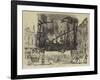 Burning of the Theatre Des Arts at Rouen-null-Framed Giclee Print