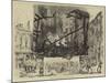 Burning of the Theatre Des Arts at Rouen-null-Mounted Giclee Print