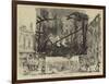 Burning of the Theatre Des Arts at Rouen-null-Framed Giclee Print