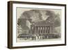 Burning of the Theatre of La Monnaie, at Brussels-null-Framed Giclee Print