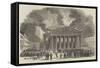 Burning of the Theatre of La Monnaie, at Brussels-null-Framed Stretched Canvas