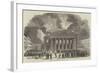 Burning of the Theatre of La Monnaie, at Brussels-null-Framed Giclee Print