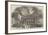 Burning of the Theatre of La Monnaie, at Brussels-null-Framed Giclee Print