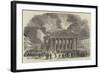Burning of the Theatre of La Monnaie, at Brussels-null-Framed Giclee Print