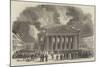 Burning of the Theatre of La Monnaie, at Brussels-null-Mounted Giclee Print