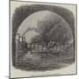 Burning of the Usk Bridge on the South Wales Railway-null-Mounted Giclee Print