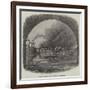 Burning of the Usk Bridge on the South Wales Railway-null-Framed Giclee Print