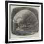 Burning of the Usk Bridge on the South Wales Railway-null-Framed Giclee Print