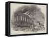 Burning of the Washington Hotel, New York-null-Framed Stretched Canvas