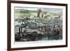 Burning of the White House, Virginia, American Civil War, 26 June 1862-null-Framed Giclee Print