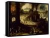 Burning of Troy, 1603-Pieter Schoubroeck-Framed Stretched Canvas