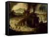 Burning of Troy, 1603-Pieter Schoubroeck-Framed Stretched Canvas