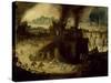 Burning of Troy, 1603-Pieter Schoubroeck-Stretched Canvas