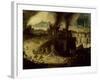 Burning of Troy, 1603-Pieter Schoubroeck-Framed Giclee Print