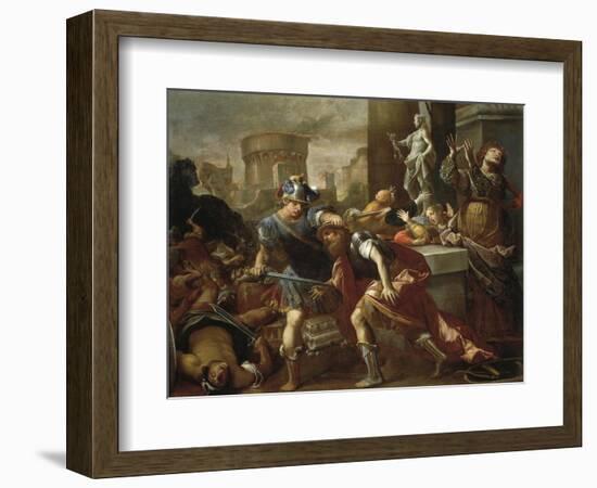 Burning of Troy-Alessandro Tiarini-Framed Giclee Print