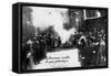 Burning Romanov Coats of Arms in Petrograd. May 1, 1917, 1917-null-Framed Stretched Canvas