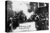 Burning Romanov Coats of Arms in Petrograd. May 1, 1917, 1917-null-Stretched Canvas