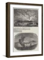 Burning Russian Vessels in Sebastopol Harbour-null-Framed Giclee Print